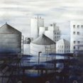 thumbnail image 3 of Gray city with blue clouds - 36"x36" canvas - Print on demand, 3 of 5