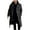 Dark Gray, variant on Lovskoo Mens Winter Coats Pea Coat Ingle-Breasted Warm Long Coat Solid Color Long Sleeve Casual Outwear & Jackets Trench Coat Overcoat Black
