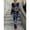5, variant on Women Round Neck Long Sleeve Printed Bodycon Maxi Dress