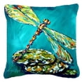 thumbnail image 1 of Insect - Dragonfly Matin Canvas Fabric Decorative Pillow, 1 of 1