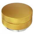 thumbnail image 4 of Distribuidor de café de acero inoxidable con altura ajustable, nivelador, 3 pendientes en ángulo, 58 mm, dorado, 4 of 14