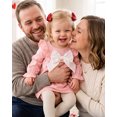 thumbnail image 4 of Yaoqi 2T Toddler Girl Dress 3T Child Girls Winter Clothing Ruffle Long Sleeves Solid Color A-line Dress Bowknot One-piece Clothes Pink, 4 of 6