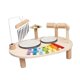 thumbnail image 5 of Batería de madera, juguete musical preescolar, instrumentos musicales de aprendizaje temprano para niños de 3 años en adelante, regalo de cumpleaños., 5 of 9