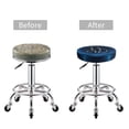 thumbnail image 5 of Round Bar Stool Seat Covers, Cat Sketch Elastic Round Chair Cover Stool Seat Slipcover Bar Stool Cushions Round Pad for 12-14 inch, 5 of 7
