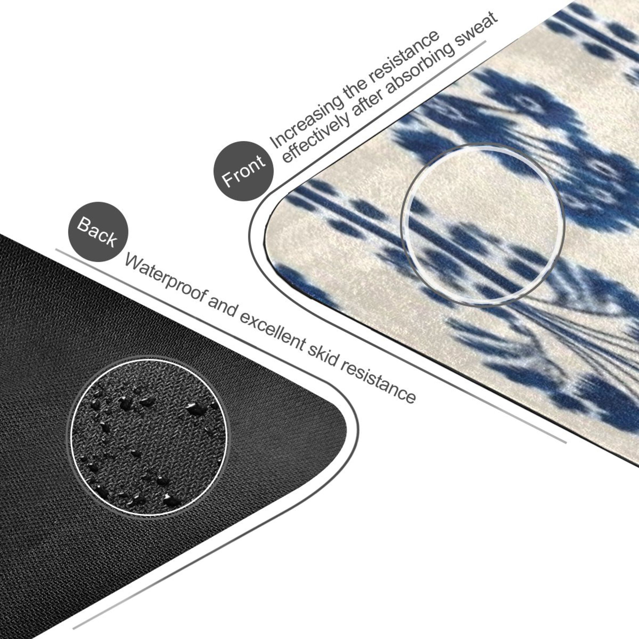 BZSMCE Yoga Mat Women Fitness Mat White Tree Pattern