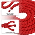 thumbnail image 3 of Uxcell Tug of War Rope 1 Inch x 100 Feet Natural Thick Cotton Rope Twisted Cotton Rope, Red, 3 of 7