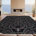 thumbnail image 2 of Design&I 2'x3' Ultra Soft Door Mat, Gothic Vintage Filigree Featuring Thorned Bug Bathroom Motifs None Fluffy Washable Easy Care Indoor rug for Bedside Entryway, 2 of 7