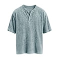 thumbnail image 6 of Guluxicc T Shirts for Men Button Short Sleeve Tops Trendy Summer Causal Outfit for Men, 6 of 8