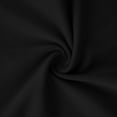 thumbnail image 7 of Women Dresses Solid Color V-neck Fold Three Quarter Sleeve Behind Invisible Zipper Retract Your Waist Skirt Slit Dress, 7 of 7
