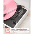 thumbnail image 2 of Tourne-disque Vinyle TANLANIN Vintage 3 Vitesses Bluetooth Violet, 2 of 8
