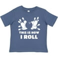 thumbnail image 3 of Inktastic How I Roll Bowling Boys or Girls Baby T-Shirt, 3 of 5