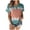 Green, variant on Women's Tops Tie Dye Ombre Round Neck Short Sleeve Casual Loose Blouse Printed Tee Shirts, Orange XXL