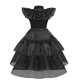 thumbnail image 2 of Combinación [Falda A+B + Cinturón] Falda Gasa Cosplay La Familia Addams Miércoles Falda Gasa Negra Addams Disfraz Cosplay La Familia Addams (talla XXL 150 Cm), 2 of 9