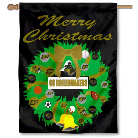 - Purdue University Boilermakers Merry Christmas Banner Flag