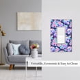 thumbnail image 5 of Fotbe pinkk flower crystal Skull Print Duplex Receptacle Wall Plate, 1-Gang 5.0" x3.0" Wall Outlet Covers, Dual Outlet Faceplates Covers, Color-matched Screws Included-Style U, 5 of 6