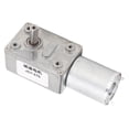 thumbnail image 3 of DC Gear Motor 12mm Single Shaft Reversible Self Locking Turbine Worm Gear Reduction Motor with Fixing Base 8RPM, 3 of 5
