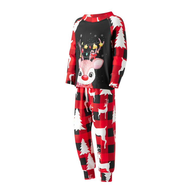Family Christmas Pajamas Matching Sets Xmas Matching Pjs for Adults Kids  Baby Dog Holiday Home Xmas Family Sleepwear Set