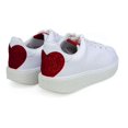 thumbnail image 3 of Victoria Girls Casual Leather Shoes, White \ Red Star,11.5 M US, 3 of 7