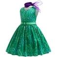 thumbnail image 4 of Lstmmwd Niñas Disgust Halloween Cosplay Fiesta sin Mangas Vestido Verde Disfraz, 4 of 7