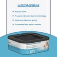 thumbnail image 4 of Jumbo Square Refills Disposal Bags Refill Compatible with Diaper Genie Classic, Compact and Select Pails, Hold Up to 810 Newborn-Sized Diapers Per Refill, 4 Packs, 4 of 5