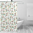 thumbnail image 3 of YFYANG Waterproof Bathroom Shower Curtain, Vintage Floral Texture Pattern Shower Curtain Set with Hooks, Home Bathroom Tub Decor - 72 "x72", Plastic Hooks, 3 of 6