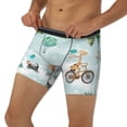 thumbnail image 3 of Xecao Animals Riding Across The Sky Print Boxer Briefs for Men's Stretch Moisture-Wicking Underwear, Mid-Rise Classics breathable fabric, 3 of 7