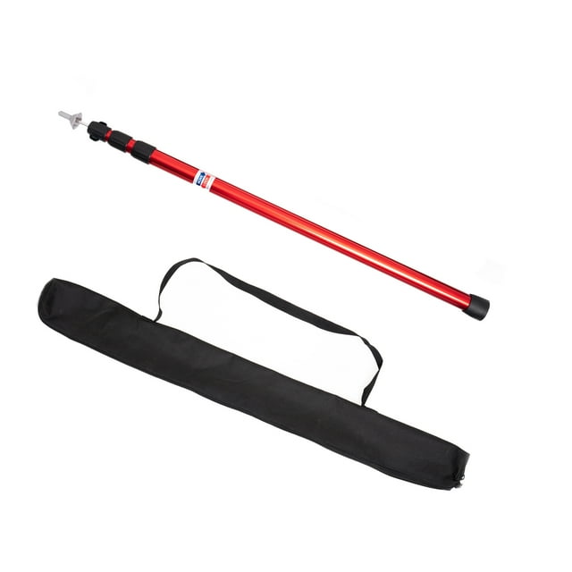 Graflsoa Adjustable Aluminum Alloy Tent Pole for Outdoor Use, 230cm, Red, Single Piece, Quick Setup, Lightweight, Durable, 3-Segment Design, 29mm Diameter, 500g Weight