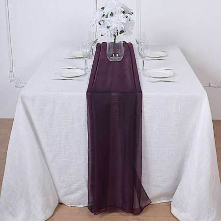 

72 Premium Chiffon Extra Long Wedding Table Top Runner Party Events Decorations