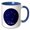 Blue/White, variant on 3drose, Image of Libra, 11oz Two-tone Yellow Mug