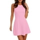 thumbnail image 1 of Vestido mini sin mangas de verano para mujer, con cuello barco y corte en A - Pantalones cortos para fiesta en discoteca, 1 of 6