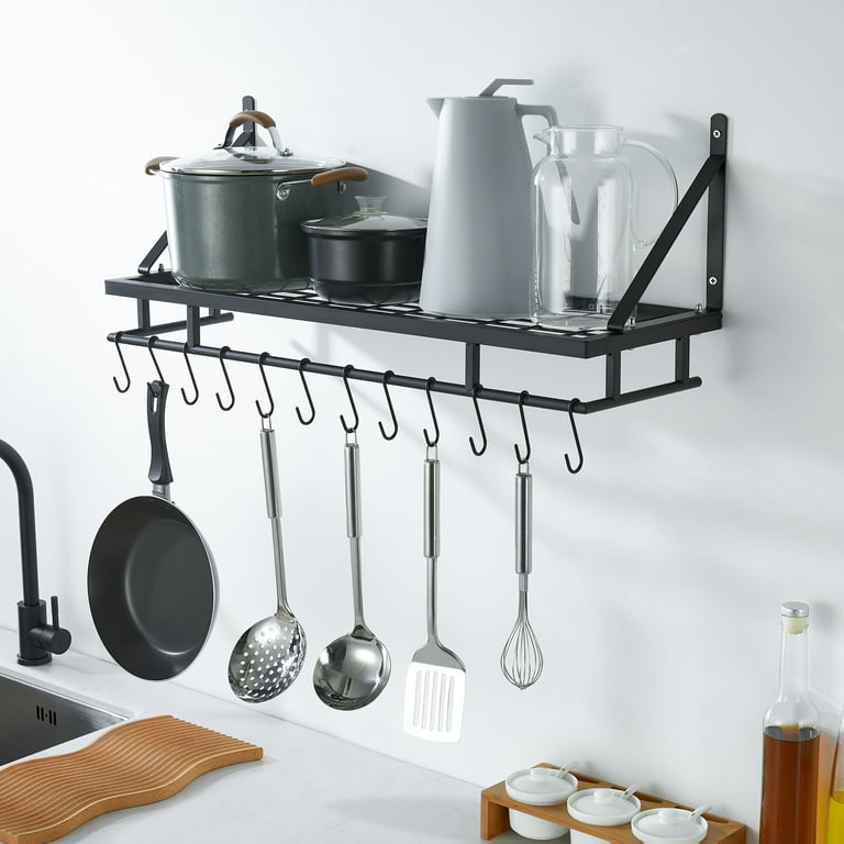 KES 30-Inch Kitchen Pot Rack - Mounted Hanging Rack for Kitchen Storage and  Orga