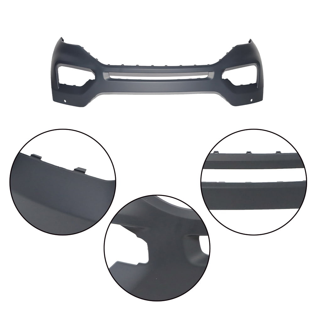 Front Bumper Cover For 2020 2021 Ford Explorer With Park Sensor Holes Primed