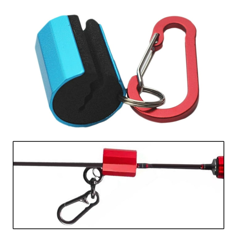 Fishing Pole Holders Lightweight Accessories Hanging Fishing Rod Holder  Clip blue