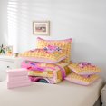 thumbnail image 6 of Feelyou Pink Gamepad Kids Bedding Comforter Set 7 Pieces, Ice Cream Stars Full Bedding Set, 6 of 8