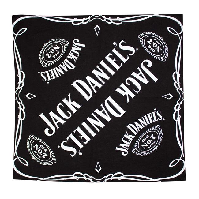 Jack Daniels 45667 Jack Daniels Scroll Logo Black Bandana