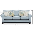 thumbnail image 4 of Southern Home Furnishings Labyrinth Sky Fabric Sleeper Sofa in Blue, 4 of 7