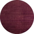 thumbnail image 1 of Ahgly Company Indoor Round Abstract Burgundy Red Abstract Area Rugs, 4' Round, 1 of 6