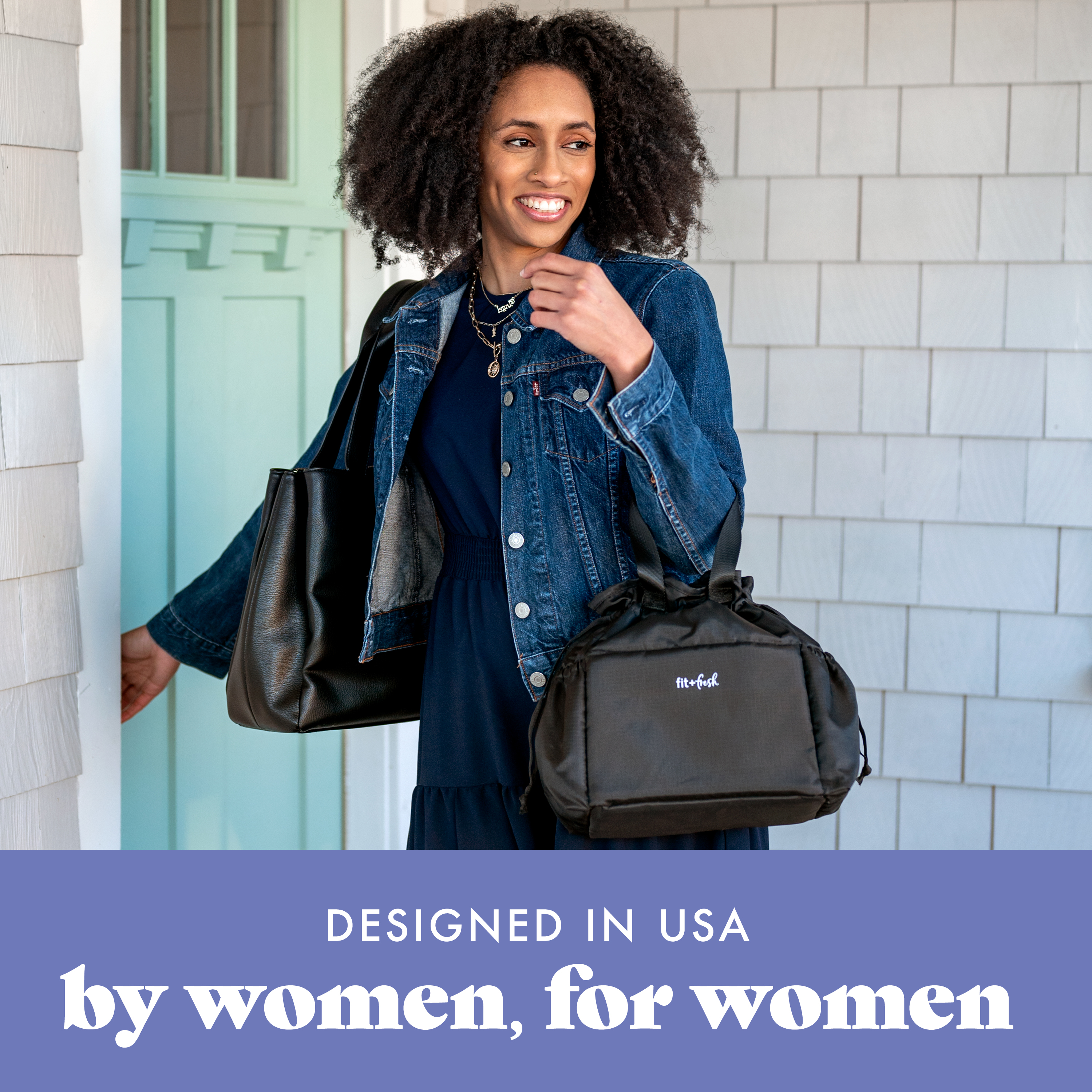 Fit & Fresh Lunch Bag For Women Cromwell Bag, Black