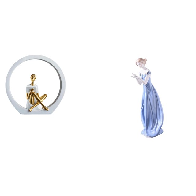 Estatua de niña,Estatuas de mujeres y niñas,estatuillas,decoración elegante,Figura de escritorio,Estatua de niña linda de escritorio,adorno nórdico moderno,Figura de niña para