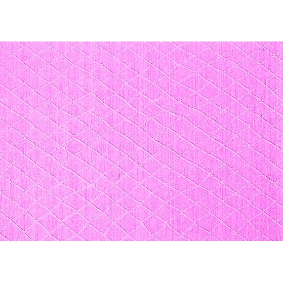 Ahgly Company Indoor Rectangle Oriental Pink Industrial Area Rugs, 7' x 9'