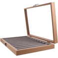 thumbnail image 5 of IFANLANDOR Jewelry Organizer Travel Jewelry Tray Black 1Set 13.76X9.43X1.97in, 5 of 7