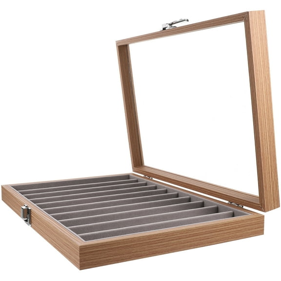 SEWCHICS Necklace Display Case Jewelry Organizer Necklace Box Density Board 1Set 13.76X9.43X1.97in