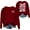 Z001-Red, variant on Womens Class of 2026 Sweatshirts Trendy Graduation Long Sleeve Crewneck Shirts Drop Shoulder Loose Fit Casual Pullover Tops
