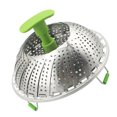 thumbnail image 2 of Cesta de vapor de verduras plegable, cesta de vapor de acero inoxidable Cesta de vapor de verduras de acero inoxidable Suministros de cocina Diseñado con precisión, 2 of 8