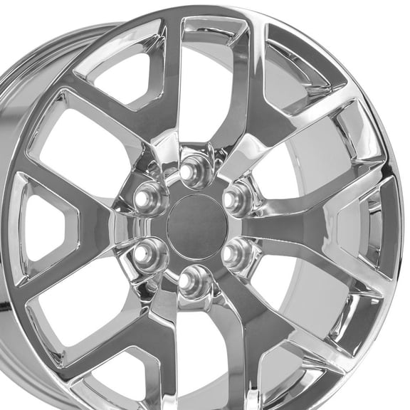 OE Wheels CV92 22 Inch Rim Fits Sierra 1500 Honeycomb Style 6x139.7 22x9 Chrome - Hollander 5656 (1)