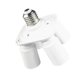 thumbnail image 4 of Divisor de enchufe de luz 4 en 1 Estudio fotográfico Iluminación para el hogar Convertidor adaptador de portalámparas E27 Eigraketly HA3450-01B, 4 of 6