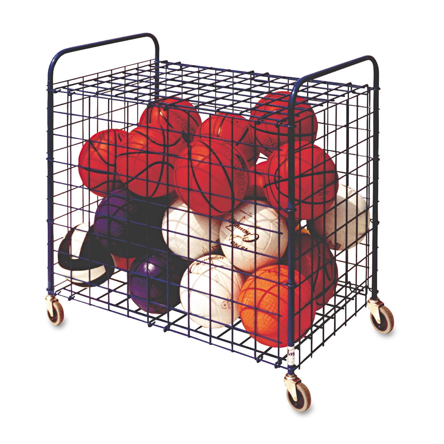 Champion Sports Lockable Ball Storage Cart, 24Ball Capacity, 37 W x 22