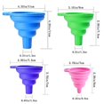 thumbnail image 2 of entonnoir Pliables De Cuisine Silicone, 4 Tailles D'entonnoir Petit Et Grand Entonoir Pour Transfert Liquide Alimentaire(s / M / L / Xl), 2 of 5