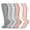 Polka dots, variant on 6 Pairs Women and Man Fun Patterned Compression Socks, Knee High Graduated Support Socks, Cute Floral, Polka Dot, Argyle Styles for Nurses, Running, Travel & Daily Wear