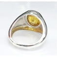 thumbnail image 4 of Natural Certified Yellow Sapphire/Pukhraj Ring Astrological Gemstone Ring In Starling Silver 925 Ring For Men & Women Birthstone Gift Her, 4 of 5